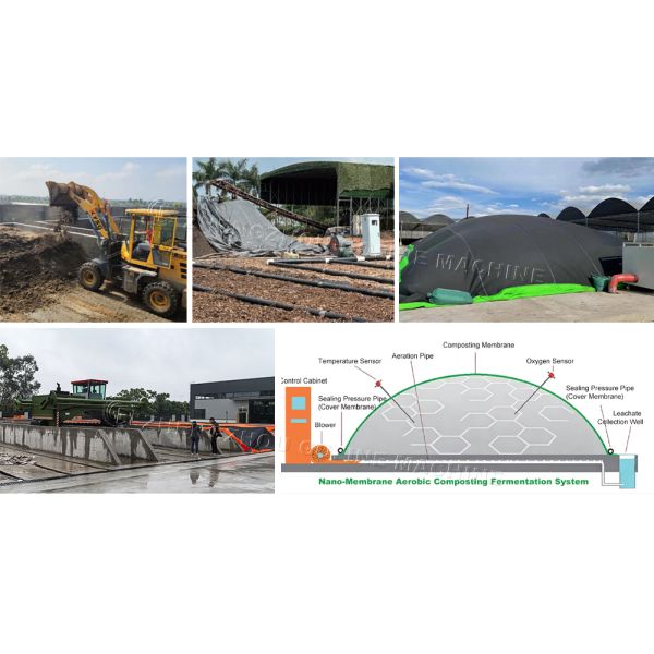 Complete fertilizer production line equipment showing various machinery components