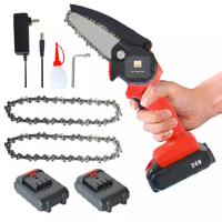 Buy cheap 6 Inch 300W Battery Portable Chain Saw Machine Handhold Electric Wood Cutting product