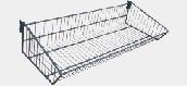 Buy cheap 1000mm White Coated Wire Shelving 300mm Metal Tiered Basket Stand from wholesalers
