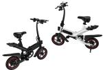 Foldable Electric Bicycle Leather Soft Seat , Collapsible Electric Bike City e