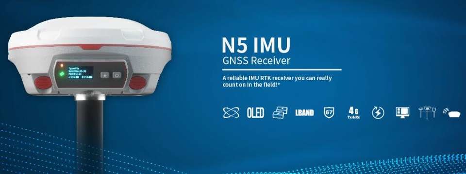 7 - 28 VDC Input Voltage SinoGNSS N5 RTK GPS Comnav N5 IMU GNSS Receiver