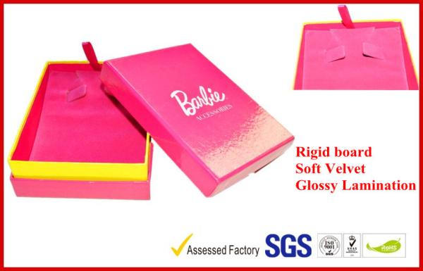 Buy cheap Hand craft Jewlery Gift Packaging Boxes , Custom Rigid Board Luxury Jewellery Ribbon Gift Box from wholesalers