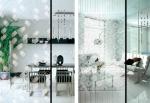 Custom Painting Flat 5mm Acid Etched Glass for Wardrobe / Kitchen Cabinet Door