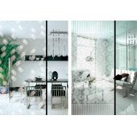 Buy cheap Custom Painting Flat 5mm Acid Etched Glass for Wardrobe / Kitchen Cabinet Door product