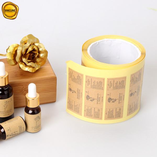 Buy cheap 25cm Kraft Paper Sticker Labels Custom Brown Paper Label Printing For Ampoule from wholesalers