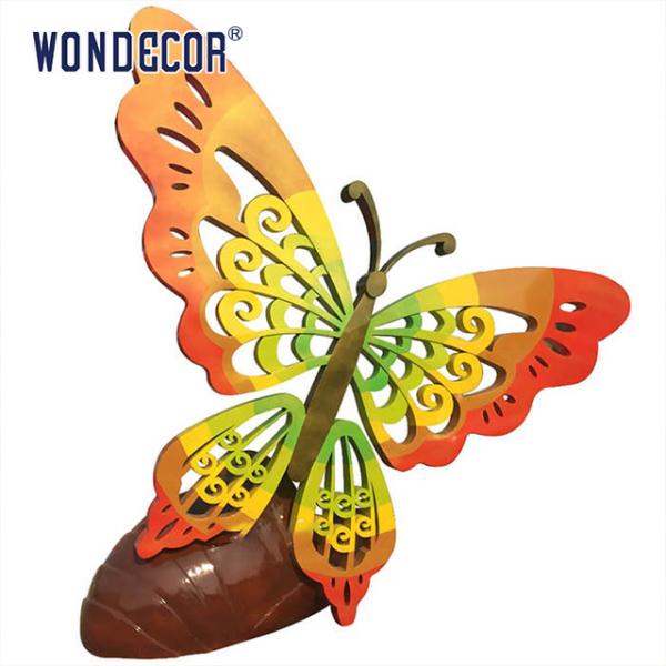 Buy cheap Colorful Polished Steel Sculpture Geometric Butterfly from wholesalers
