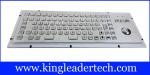 86 Keys IP65 Rated Stainless Steel Industrial Kiosk Keyboard With Trackball