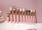 Vonira Gold Nude Pink 19 Pieces Natural Hair Makeup Artist Brushes