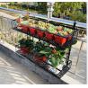 Buy cheap Outdoor Double Layer 4.41lb Metal Flower Stand from wholesalers