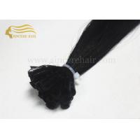 Buy cheap 22" Straight Hair Extensions - 22" Black Italian Keratin Fusion U Tip Hair product