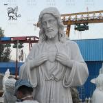 White Marble Jesus Statues Virgin Mary Sculpture Large Garden Church Decoration