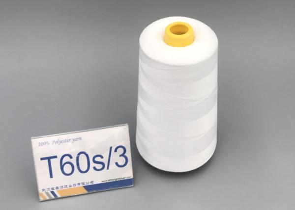 Bleaching White 60/3 Industrial Hand Quilting Thread Ring Spun Polyester Plastic