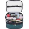 Buy cheap Women's Double Layer PU Leather Travel Cosmetic Bags from wholesalers