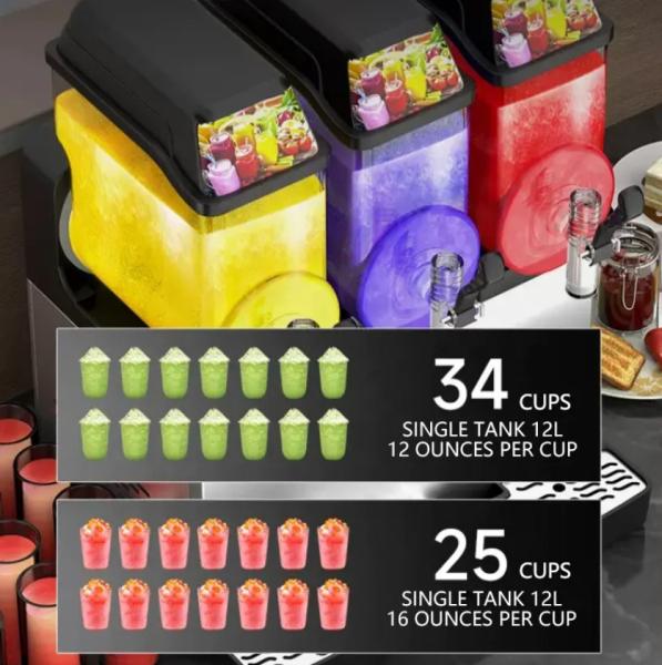 Buy cheap Slushy Slushy Making Triple Slush Maker Commercial Smoothie Machine from wholesalers