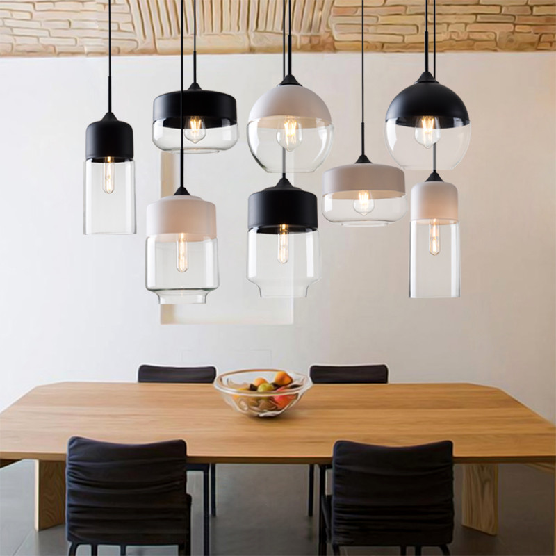 Geometric Drop glass pendant light Fixtures for Indoor home Lighting Fixtures (WH-GP-16)