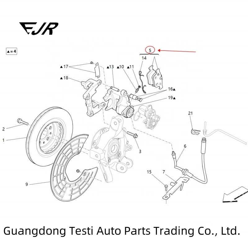 Rear Brake Pads For Levante Ghibli Quattroporte 2017 Ghibli And Quattroporte Compatible