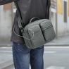 Buy cheap Adjustable Gray Mens Sling Bag Big Nylon Crossbody Bag Custom Printing from wholesalers