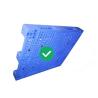 Buy cheap 5T Load Blue Plastic Pallet 1300X1100 HDPE Refrigerated Transportation Chain from wholesalers