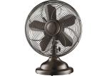 Modern 12" Oscillating Retro Metal Desk Fan 3 Speeds Low Noise 110V 60Hz 35W