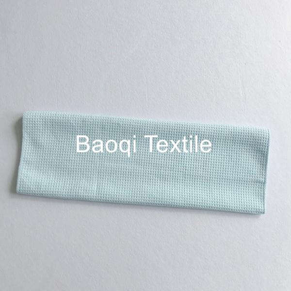 Blue color size 20”microfiber glasses towel polyester waffle cleaning towels