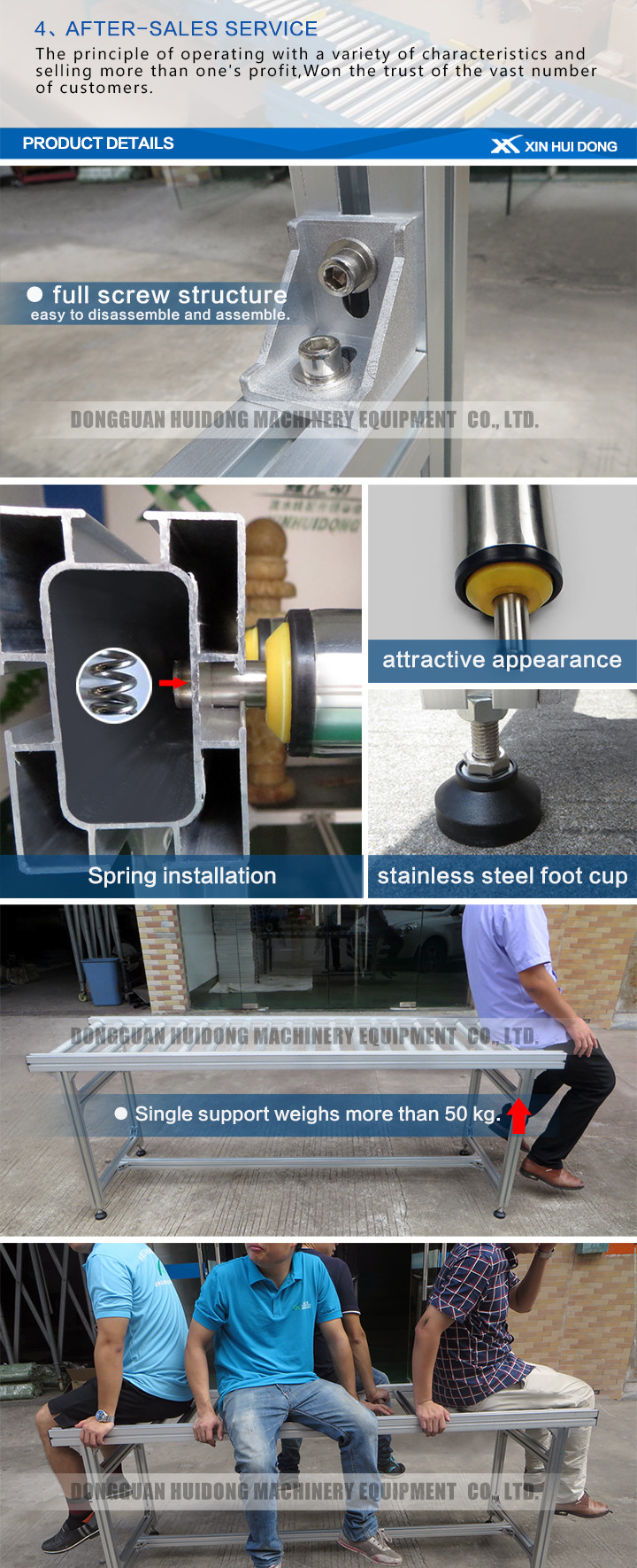 Simplify Idler Portable Roller Conveyor , Mini Roller Conveyor Systems
