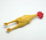 Yellow Interactive Noise Making Rubber Chicken Dog Toy ODM Service