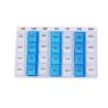 Buy cheap 28 compartment one weekly plastic pill container, Fancy 7 day clear plastic detachable drugs box 4 doses daily, PILL from wholesalers