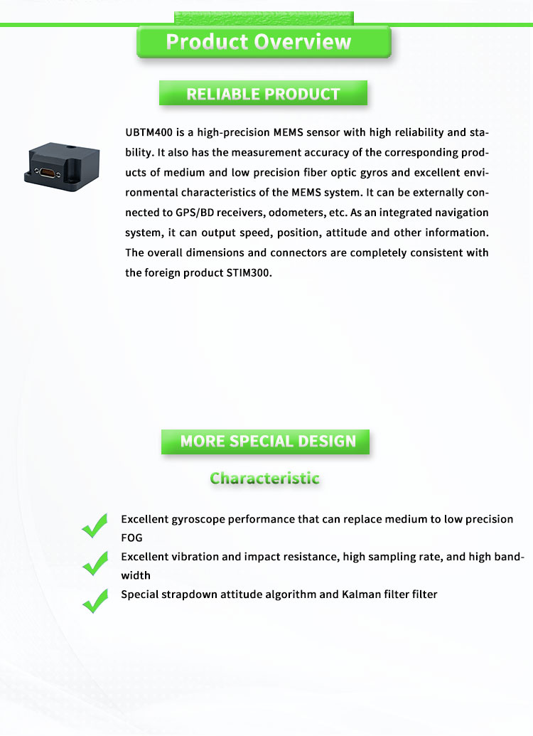 Optimize Navigation with UNIVO UBTM400Y Inertial Navigation System and RS422 Output