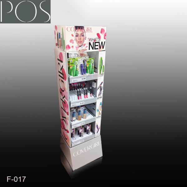 Quality Pop Cosmetic Cardboard Display Stand/Cardboard Advertising Display Stands for sale