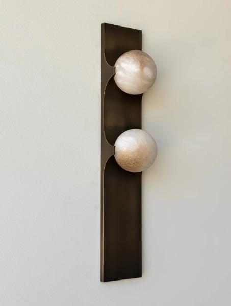 Buy cheap Allied Maker Bridge Sconce Modern Alabaster Long Wall Light 18''H from wholesalers