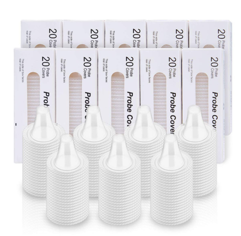FDA Disposable Ear Thermometer Probe Covers Latex Free Transparent