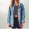 Buy cheap Latest Women'S Plus Size Long Denim Jacket , Jeans Long Coat For Ladies from wholesalers