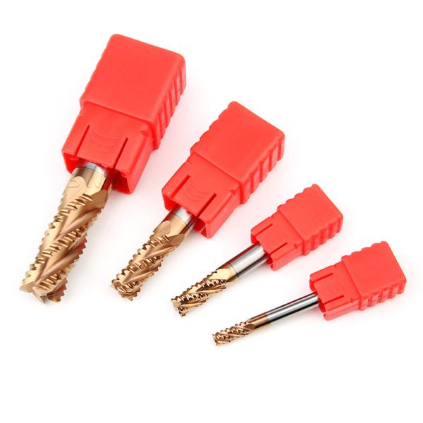 Buy cheap HRC55 4 Flute Roughing End Mill 12 Mm Endmill HRC 55 Copper Coated from wholesalers
