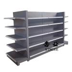Metallic Supermarket Display Shelf 1 Way Shelves Supermarket Rack Light Duty