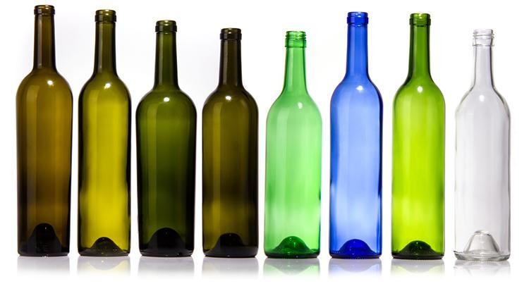 Custom Label 500 Ml 750 Ml Frosted Clear Black Round Wine Wine Bottles For Wedding