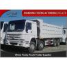 Buy cheap 40 Tons 6 X 4 Semi Trailer End Dump Truck For Sand Stone Transportation from wholesalers