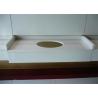 Buy cheap 22‘ Wide White Crystallized Glass Countertops High Density 2.68 G / Cm3 from wholesalers
