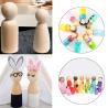 Buy cheap Wooden Peg Doll Decorative Unfinished Wooden People Bodies Family Craft People Set 8pcs from wholesalers
