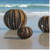 Buy cheap Abstract Hollow Out Sphere Corten Steel Sculpture Metal Art Statues from wholesalers