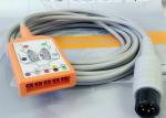 5 Lead Patient Monitor Ecg Accessories , Holter Ecg Cable Iec Standard