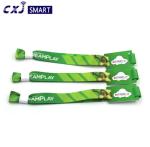 1k Band RFID Woven Fabric Wristbands S50 For Festival Wedding