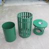 Buy cheap ISO18000 Certificate Modern 20gal Street Steel Outdoor Trash Can from wholesalers
