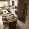 Buy cheap Customized Kitchen Furniture Modern Natural Solid Wood Modular Kitchen Cabinets Villa Use Luxury Kitchen Cabinets from wholesalers