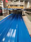 600 To 1500mm Zinc Coating Metal Steel Blue Tile 0.12MM To 1.2MM