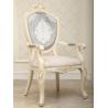 Buy cheap SGS Solid Wooden Oak Retro Upholstered Dining Chairs Chenille Cover from wholesalers