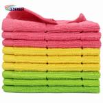 80% Polyester 20% Polyamide 40x40cm 300gsm Microfiber Plaid Style Car Cleaning