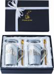Anniversary Gifts 11oz Couple Ceramic Mug Set 100% Leakproof Lightweight