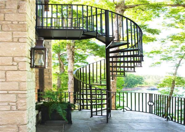 Buy cheap Exterior Space Saving Spiral Staircase , Decorative Spiral Staircase No Welding from wholesalers