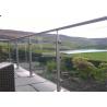 Buy cheap Flooring Mounted Stainless Steel And Glass Railing Systems Mirror / Satin Finish from wholesalers
