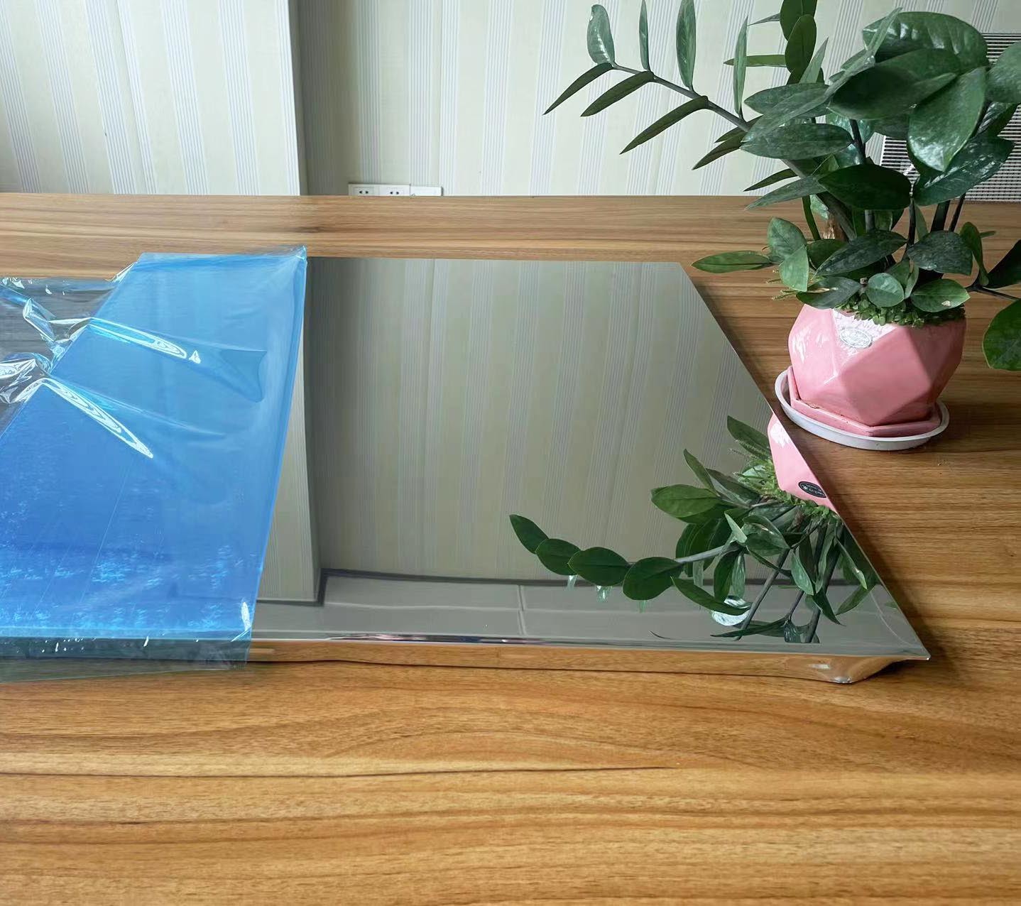 600x600mm Polished Mirror Aluminum Gusset Plate For Metro Station
